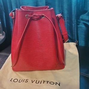 LOUIS VUITTON Epi Petit Noe Tassil Red